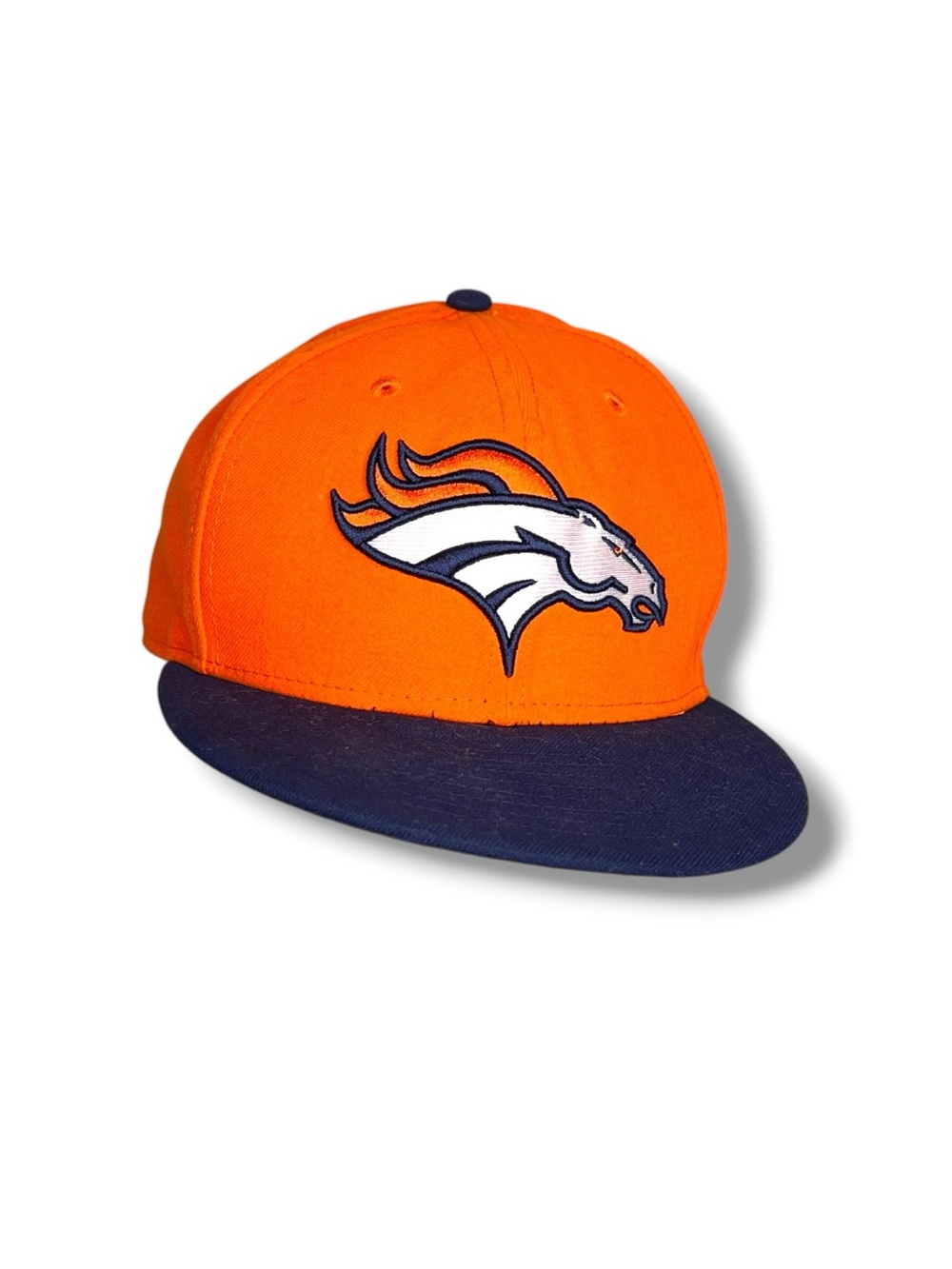 Denver Broncos Hat NFL New Era 59FIFTY Fitted Baseball Cap Size 7 1/2 Orange